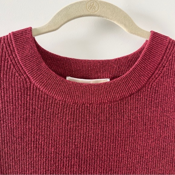 MICHAEL Michael Kors Red Metallic Knit Sleeveless Sweater Womens Size Medium NWT - Picture 8 of 17